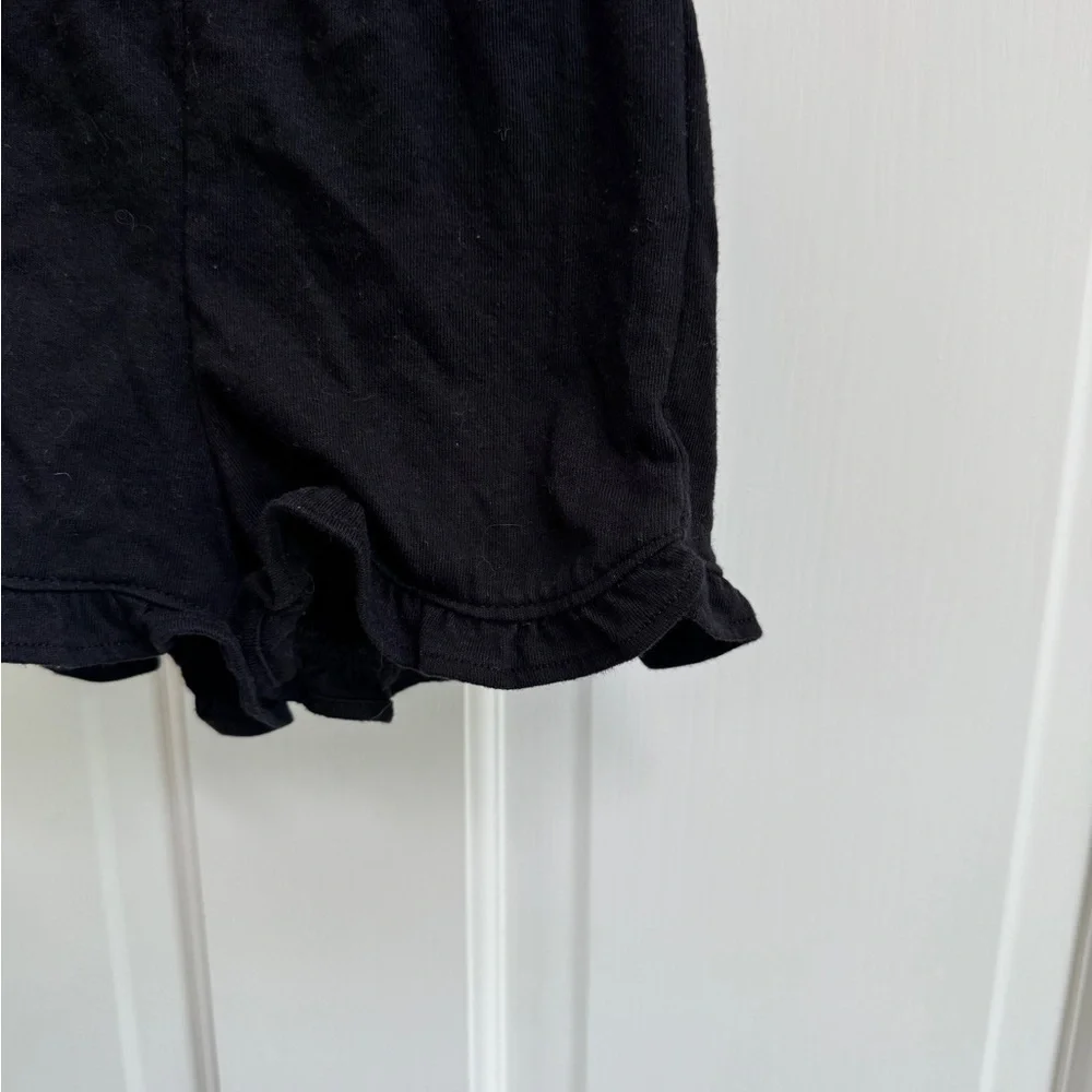 Children's Place 18-24M Black Ruffle Hem Soft Shorts